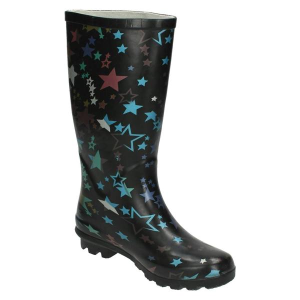 Spot On Girls Spot On Star Print Wellington Boot