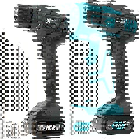 MYLEK 18V Cordless Li-ion Drill And Screwdriver Set With 13 Piece Accessory Kit