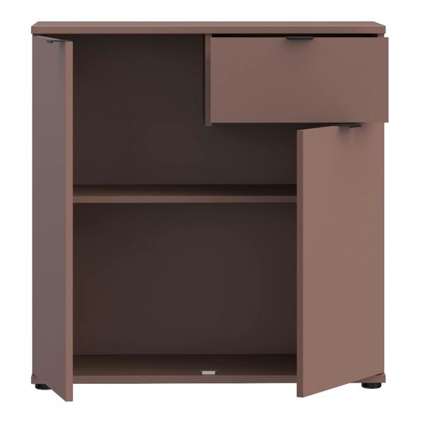 Furniture To Go Ganymede 2 Door Cupboard with Drawer in Terracotta