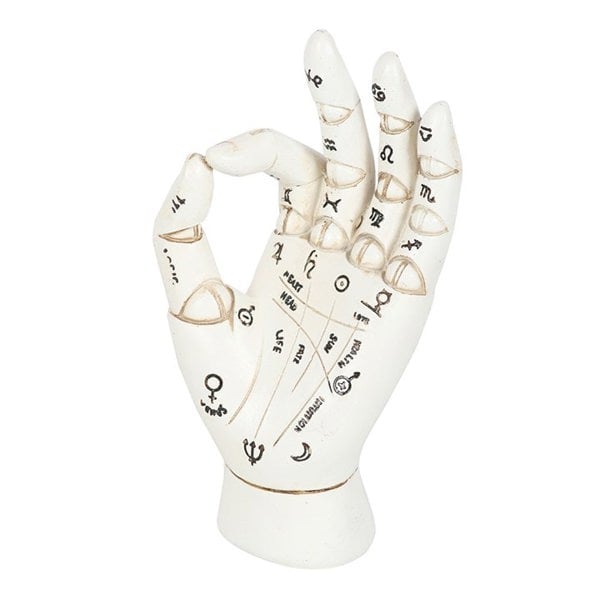 Serano White Palmistry Hand Ornament