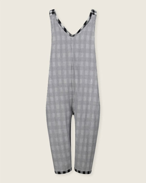 Grace Multicolour Check Print Reversible Wide Leg Jumpsuit - image 9