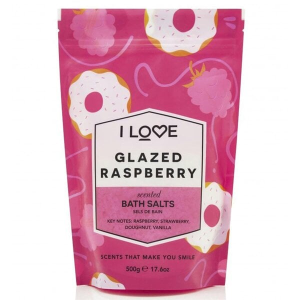 I LOVE Signature Glazed Raspberry Bath Salts, 500g