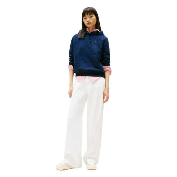 Tommy Jeans Womens/Ladies Flag Hoodie - Dark Navy - 