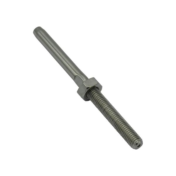 Swage Tensioner Fitting Terminal Stainless Steel with M5 RH Thread (2.5MM Wire Rigging Stud Screw)