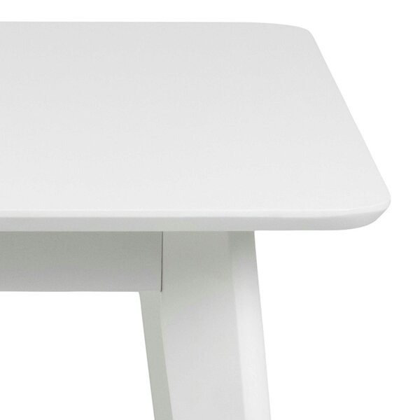 Wyld Haus Saffron Extendable White Wooden Square Dining Table