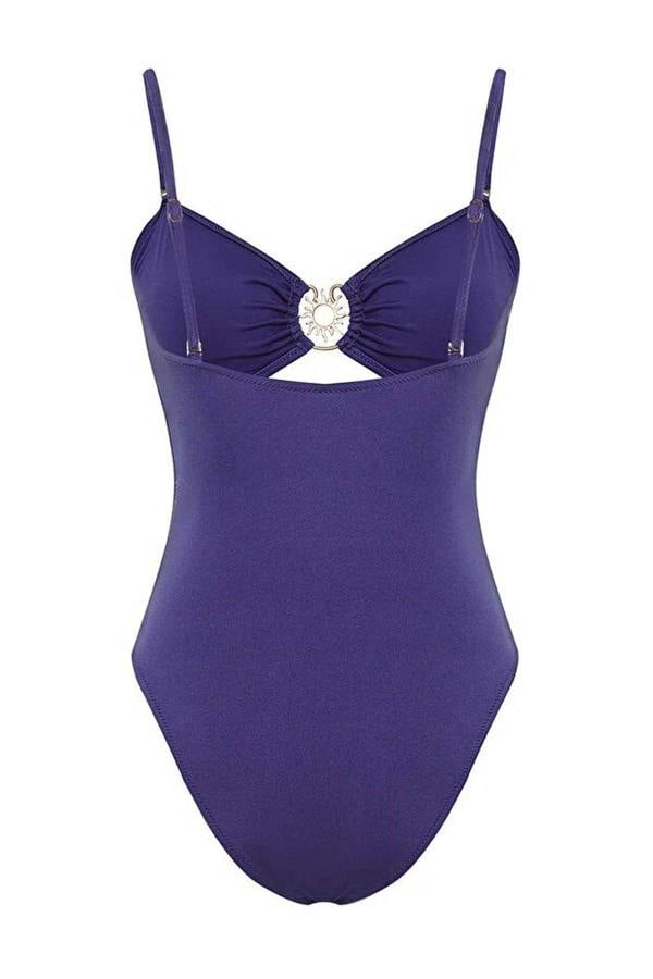 WOVCOR Cut Out Detail Strapless Regular Swimsuit