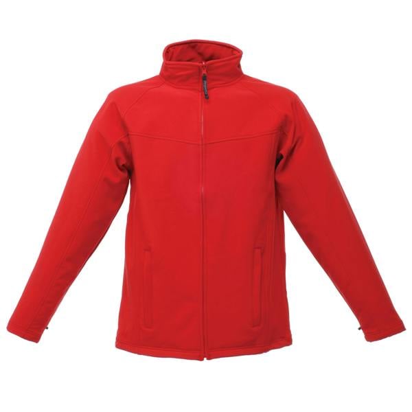 Regatta Mens Uproar Lightweight Wind Resistant Softshell Jacket - Classic Red/Seal Grey - 