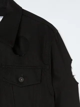 Off - White Meteor Slim Denim Jacket Black - Supplied FashionOff - White