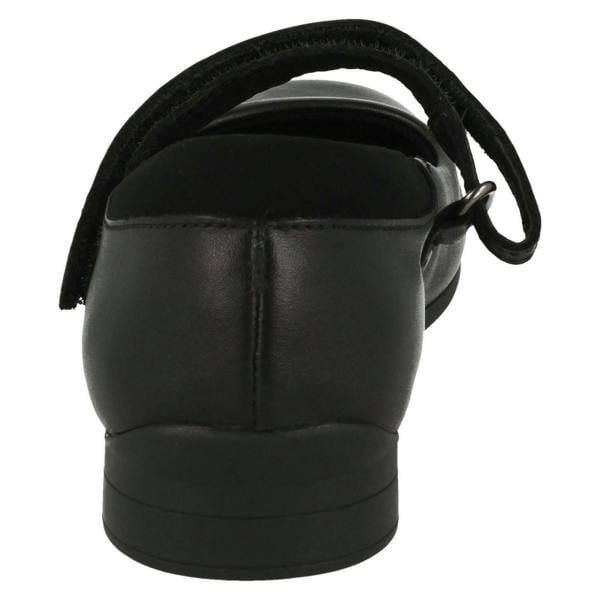 Clarks Girls Clarks Hook & Loop School Shoes Jamie Star