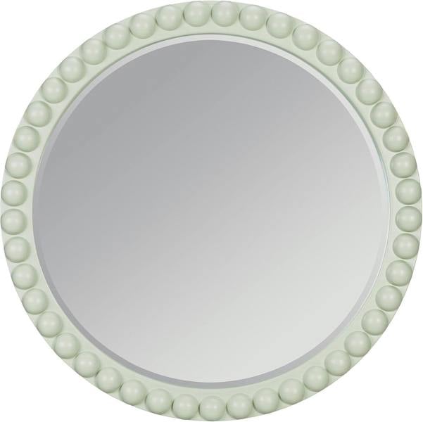 Statement Furniture Cromwell Round Wall Mirror with Bobbin Design Wooden Frame 77cm