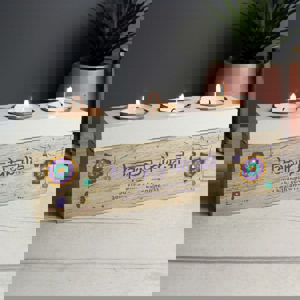 Personalised Memento Company Personalised Diwali Triple Tealight Box