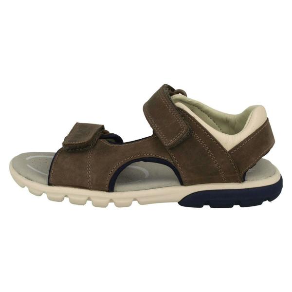Clarks Boys Clarks Casual Strapped Sandals Rocco Wave