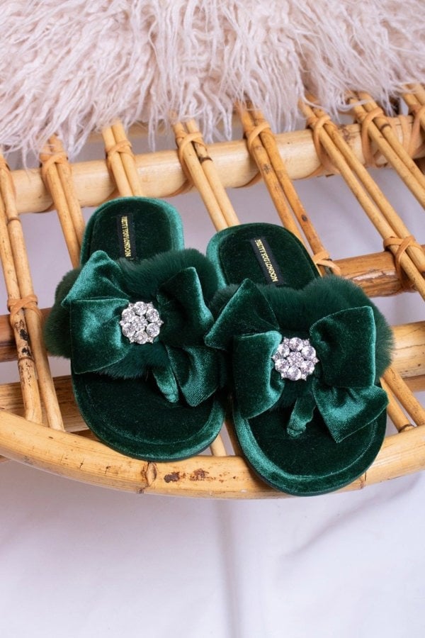 Amelie in GreenSlippers