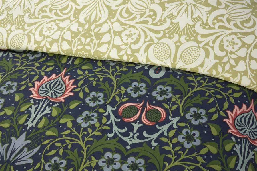 Heritage Flora Navy Duvet Cover Set