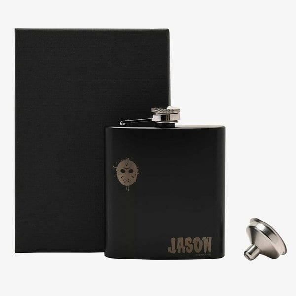 T. H. Baker Warner Bros Friday 13th 6oz Hip Flask Gift Set WB567
