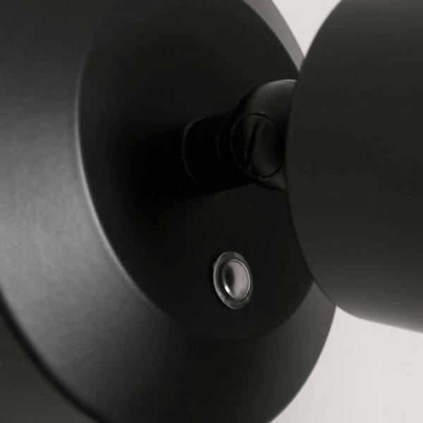 Lighting Collection Black Rechargeable wall lamp