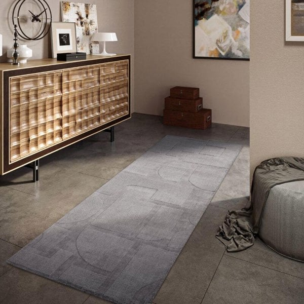 The Rugs Hand-Woven Wool Rug - Elegant Abstract Designs