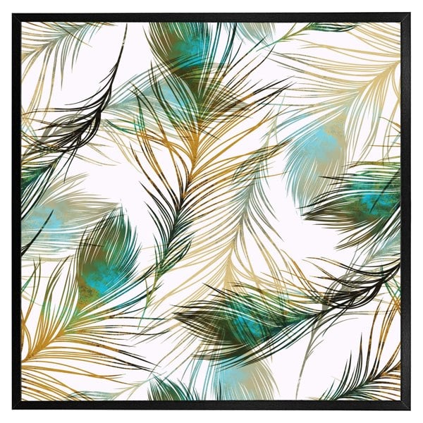 Benjamin Tate Design Imprints peacock feathers (Picutre Frame)