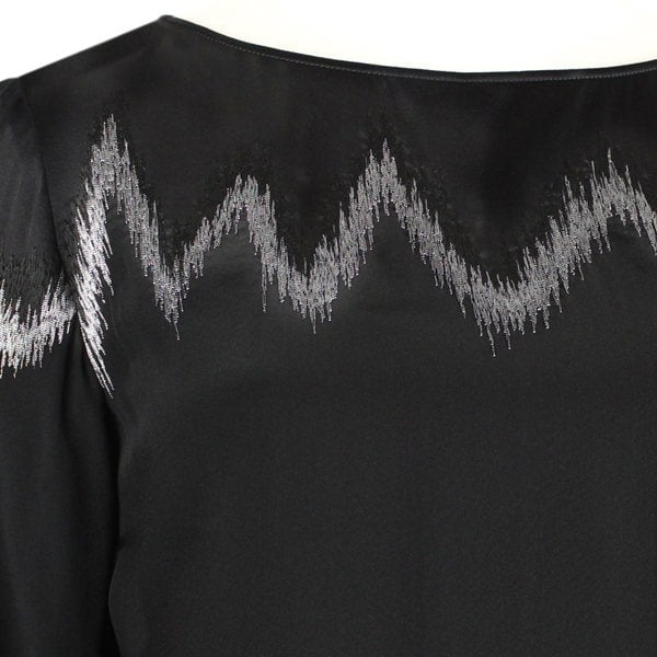 Emilio Pucci luxurious black silk tunic top
