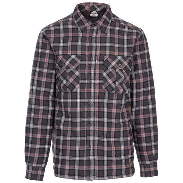 Trespass Mens Rapeseed Check Shirt - Dark Grey - 