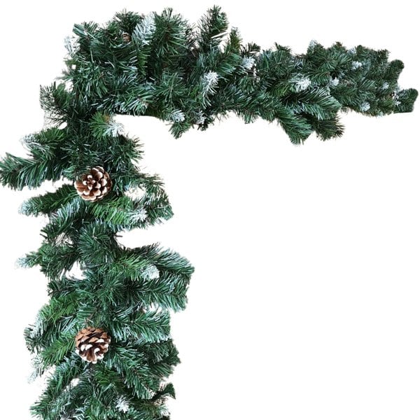 Samuel Alexander 270cm x 25cm Samuel Alexander Snow King Fir Christmas Garland with Pine Cones