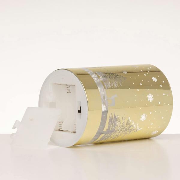 13cm Christmas Decorated Vase Table Lamp with Forest Scene, Warm White LED Indoor Decoration image 9