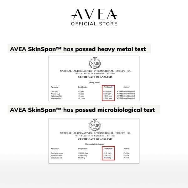 AVEA Skinspan (30 Capsules) - Skin Health with PhytoCellTec, Hyaluronic Acid, Ceramosides™ & Niacinamide - Reduces Fine Lines & Wrinkles - 100% Vegan