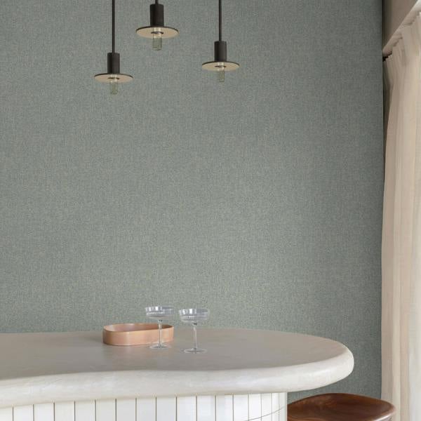 Grandeco Boutique Monroy Semi Plain Effect Luxury Weight Embossed Wallpaper,  Aqua Blue