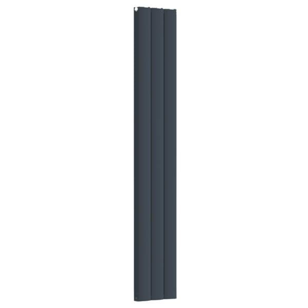 305mm-x-1800mm-Double-Aluminium-Panel-Radiator-in-Anthracite-Grey--Model-Diva--Wall-mounted