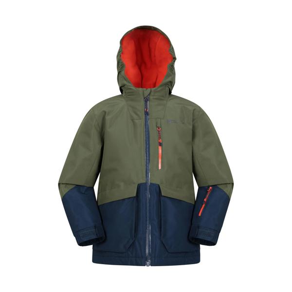 Mountain Warehouse Childrens/Kids Cosmos Water Resistant Ski Jacket - Khaki Green - 