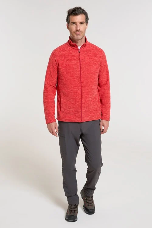 Mountain Warehouse Mens Snowdon II Full Zip Fleece Jacket - Red