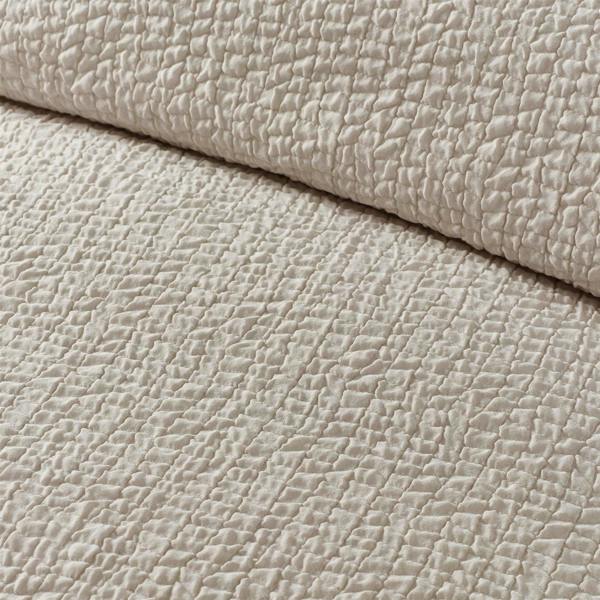 Crinkle Seersucker Natural Duvet Cover Set
