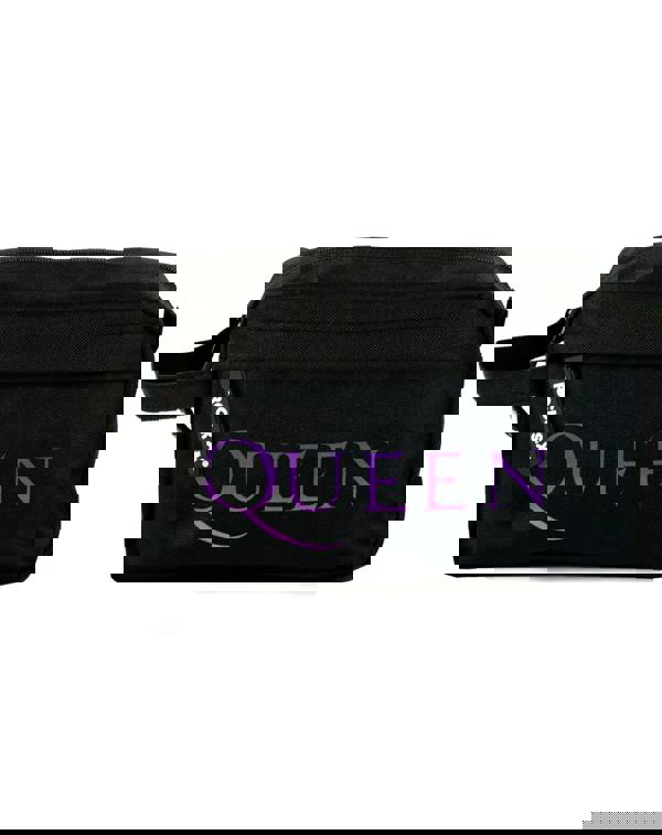 Vanilla Underground Rock Sax Unisex Black Queen Band Logo Wash and Toiletry Bag (One Size)