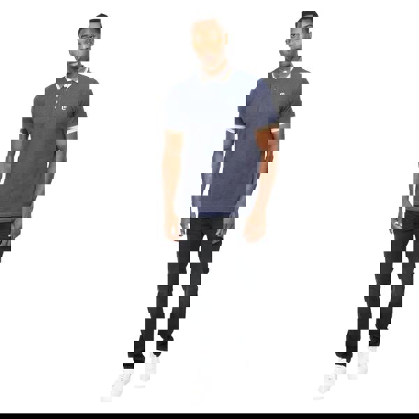 Crosshatch Mens Chimlacks Polo Shirt - Denim Blue - 