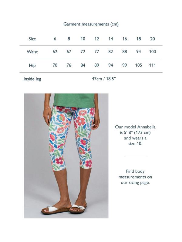 Kite Womens Organic Holt Cropped Leggings Tropicarnival