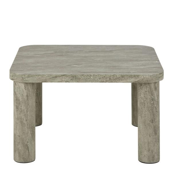 Wyld Haus Frankfurt Square Light Oak Effect Coffee Table Rounded Corners