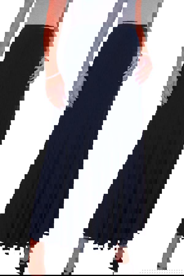 Paulo Due Women's Panelled 38" Elastic Waist Maxi Skirt