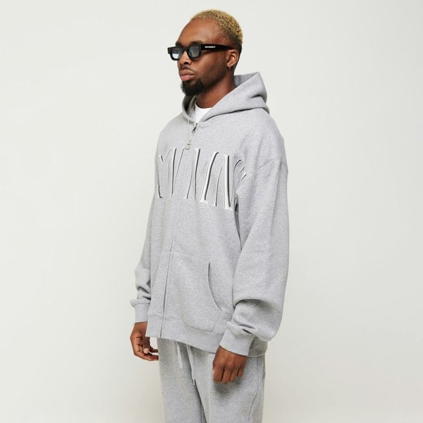 GVNMNT Clothing Co Imperial Zipped Hoodie - Heather