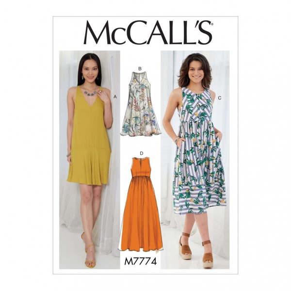 McCalls 7774 Paper Sewing Pattern – Women's Dress, Easy