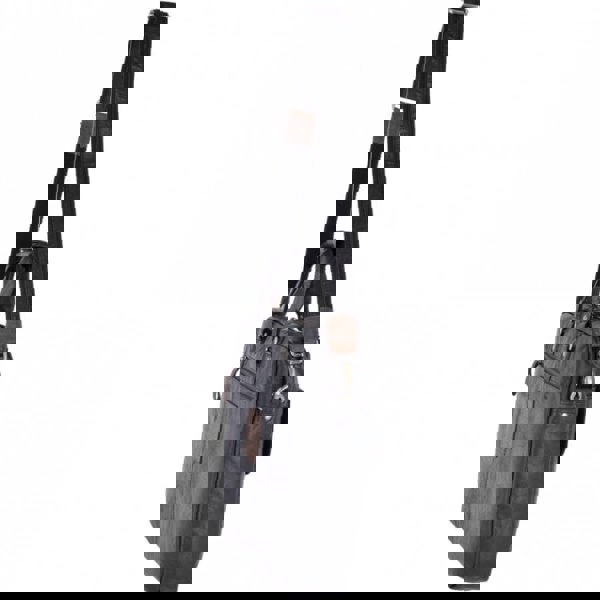 Ashwood Genuine Premium Leather Vintage Work Briefcase Bag with Padded Compartment for 15 inch Laptop & Multiple Organiser Compartments, F-83