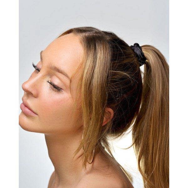 Brushworks Skinny Satin Scrunchies - 6 Pack