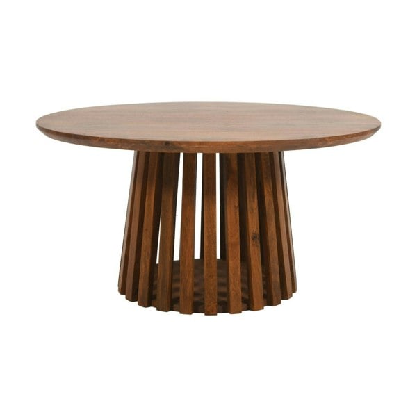 IH Design Osburn Mango Wood Round Coffee Table
