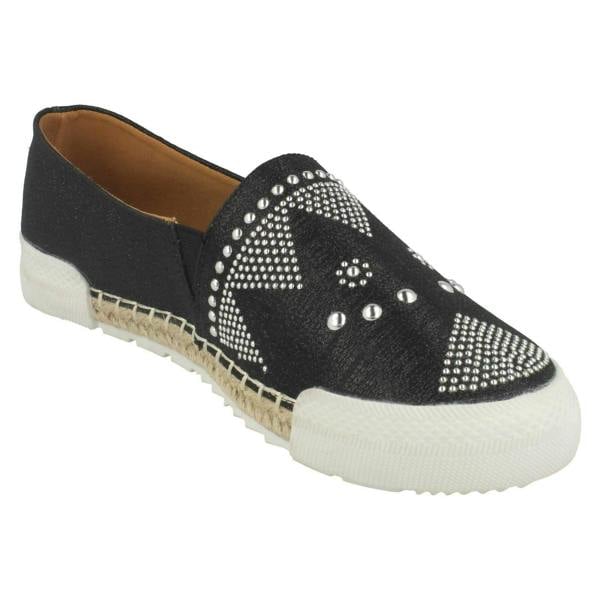 Savannah Ladies Savannah Rope Edge Espadrilles