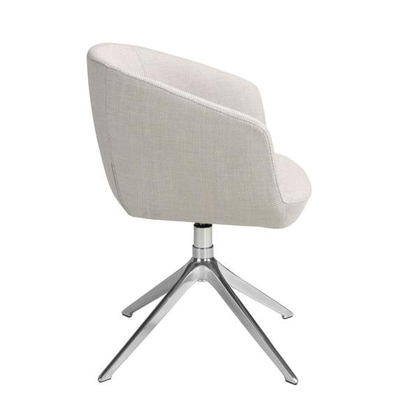 Angel Cerdá Light Grey Fabric Swivel Chair 4133
