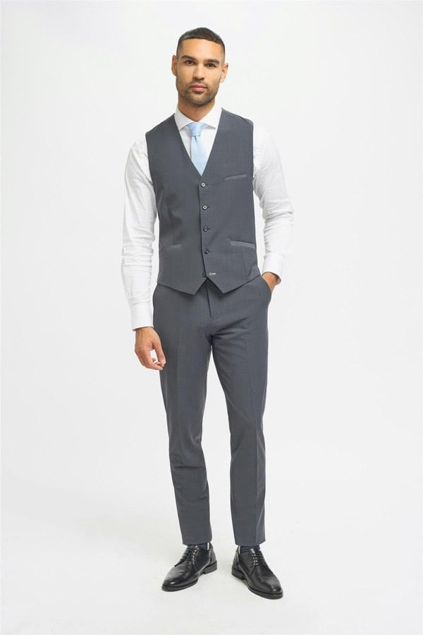 House of Cavani Bond Charcoal Waistcoat