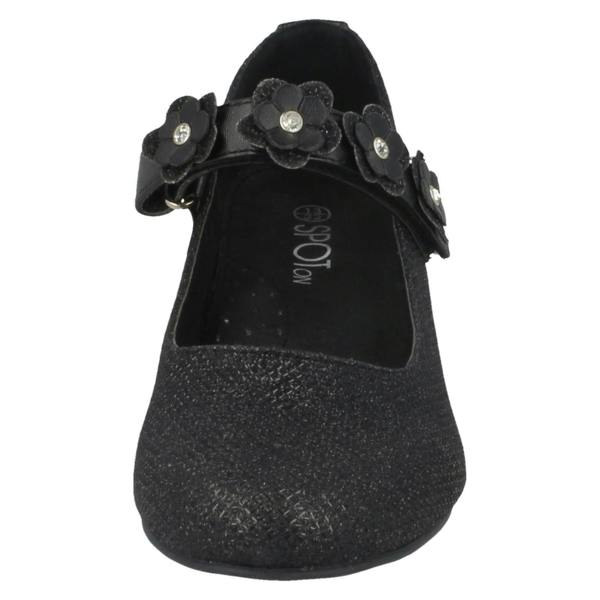 Spot On Girls Spot On Glittery Mid Heel Party Shoes