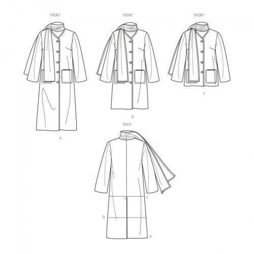 Simplicity Sewing Pattern 9686, Coats, Jackets for Women, W2 (20W-22W-24W-26W-28W) - Intermediate