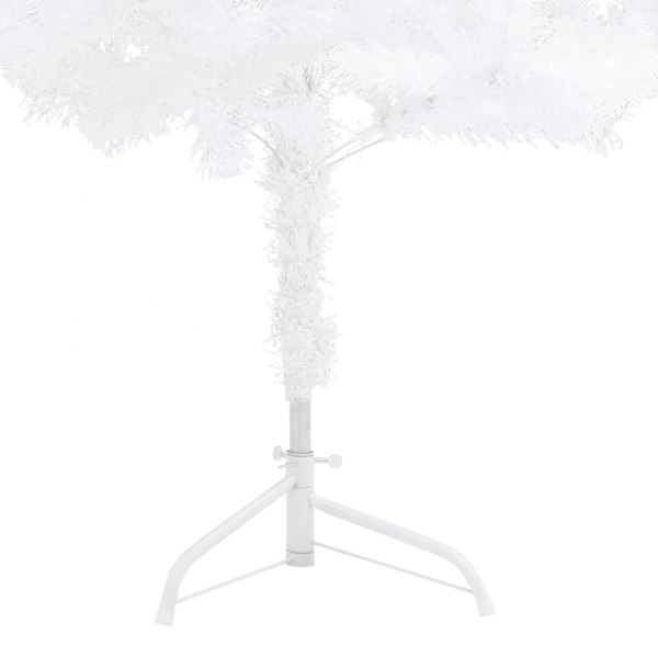 Berkfield Corner Artificial Christmas Tree White 240 cm PVC