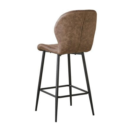 Outdoor Living Jaydn Distressed Leather Comfort Bar Stools