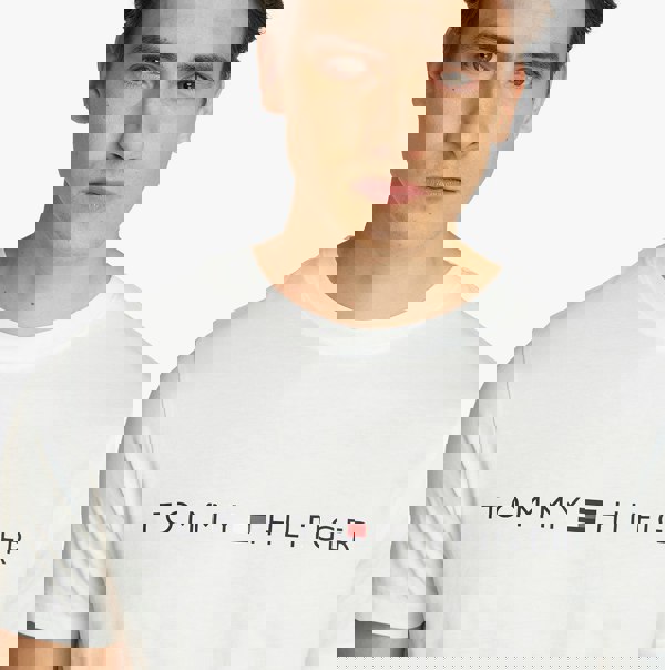 Tommy Hilfiger PURE COTTON Mens Lounge T-Shirt Optic White